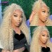 Stema 613 Blonde Curly 13x4 Transparent Lace Front Wig